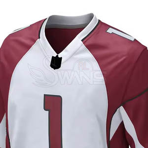 Vêtements de sport, maillot de football américain pour hommes, respirant, manches courtes, couleur et design personnalisables, en vente - Product Image 3