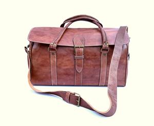 Sac de voyage en cuir véritable pleine fleur sacs de sport pour hommes de nuit pour mari papa LTG-0096 Holdall - Product Image 4