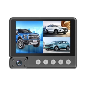 HD 3 Lens Car Black Box con pantalla táctil de 4 pulgadas WIFI Front Rear In Car Dash Cam Cámara de coche - Product Image 1