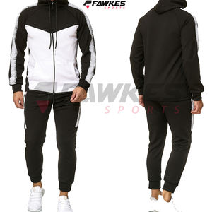 Costume personnalisé de haute qualité design pour hommes sweat à capuche à cordon zippé et imprimé à pois survêtement - Product Image 6