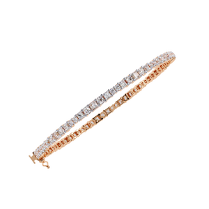 Fabulous 18K <b>Gold</b> Lab Grown Diamond Bracelet & <b>Bangle</b> - Product Image 6