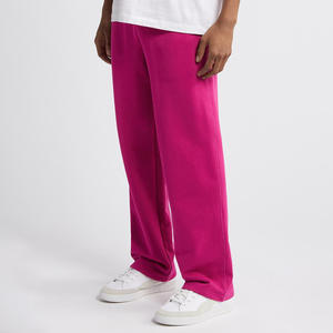 Service OEM en gros Pantalons de survêtement décontractés pour hommes en hiver - Écologique 100% coton Toile polaire Épaisseur Taille élastique Lacets - Product Image 5