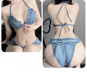 11 Estilos de Tops y Shorts de Mezclilla, Conjunto de Lencería Sexy para Mujer, Jeans Ajustados Rotos, Shorts de Mezclilla, Ropa Interior - Product Image 4