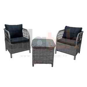 Fabricant turc, ensemble de 2 sièges de jardin en rotin moderne et confortable pour appartement, utilisation en extérieur - Product Image 3