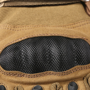 Gants de travail tactiques anti-vibrations pour mécaniciens, en cuir véritable respirant, protection UV, design à doigts complets, pour l'extérieur - Product Image 3