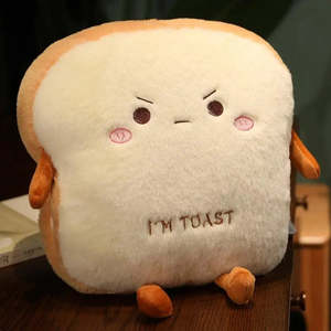 Mignonne Cartoon Pattern Biscotte Toast Peluche Washable Feature - Product Image 1