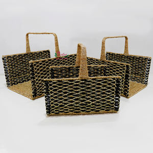 Artex Dong Thap Factory Panier de rangement en jacinthe d'eau tissé à la main Organisateur écologique pour le bureau et la maison - Product Image 4