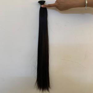 Venta al por mayor Indian Virgin Remy Keratin Hair Extensions Double Drawn Flat I Tip - Product Image 1