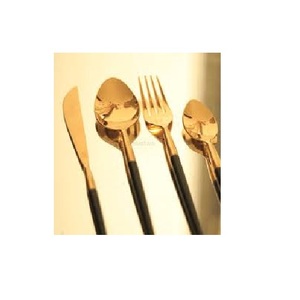 Ensemble de couverts en acier inoxydable 24 pièces avec support en métal écologique pour la maison ou le mariage - Product Image 1