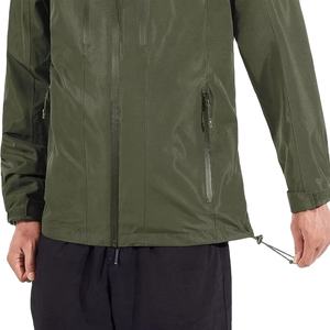 Veste coupe-vent personnalisée OEM pour homme, haute qualité, fermeture éclair, imperméable, respirante, légère, 100% polyester, grande taille, séchage rapide, 2026 - Product Image 3
