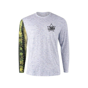 Protection UV personnalisé chemises de pêche SPF 50 ventilé séchage rapide Upf manches longues vêtements de pêche simple vêtements T-shirts - Product Image 2