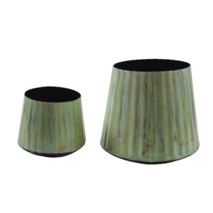 Juego de 2 macetas de hierro de la mejor calidad al por mayor, maceta de jardín para bodas y decoración al aire libre - Product Image 1