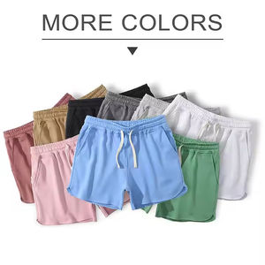 Short brodé pour hommes Short en polaire éponge française pour hommes Streetwear Basketball Sports Workout Short en coton délavé à l'acide - Product Image 3