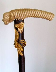 Bâton de marche confortable en résine de bois antidérapant avec poignée multi-forme Stong pour la réadaptation des personnes âgées - Product Image 4