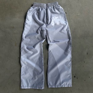 Pantalones de chándal cortavientos de nailon de pierna ancha de cintura media Unisex, ropa de calle de bloque de Color personalizada, pantalones de nailon Unisex transpirables al por mayor - Product Image 3