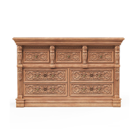 Vente en gros Premium Brisbane en bois d'acajou sculpté à la main Commode de chambre à coucher à 7 tiroirs avec des promesses de construction robustes d'Indonésie