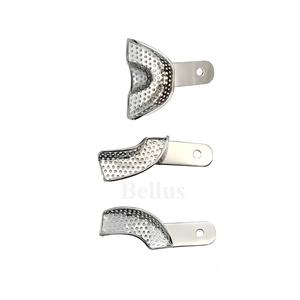 Bandeja de impresión dental profesional de acero inoxidable perforada para fabricación de modelos de alginato de ortodoncia - Product Image 3
