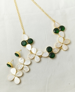 Women's Link Chain <b>Choker</b> Necklace with Minimalist Design in Gold-Plated Brass for Events Weddings & Daily Wear - Product Image 2