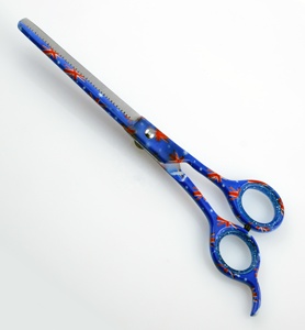 กรรไกรตัดขนสุนัขแบบแฮนด์เมดสเตนเลสใบมีดโค้งตรงทนทานสำหรับกำจัดขนแมวและสุนัข - Product Image 3