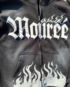 2025 sweat à capuche en coton polaire zippé imprimé bouffant hommes coton Polyester Streetwear sweat à capuche OEM pour les activités de plein air - Product Image 5