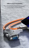 DTECH IOT5089(PL) USB 2,0 a DB9 Convertidor serial de datos RS232 Cable adaptador de 9 pines con diez indicadores