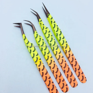 แหนบขนตาปลอมสำหรับช่วยแต่งขนตาปลอมทำจากสเตนเลสสตีลมีความแม่นยำทนทานกันแม่เหล็ก - Product Image 5