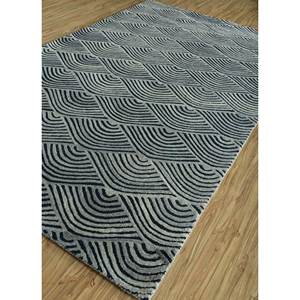 พรมขนสัตว์ทอมือ Tahn-03 สีเทา-ดำ ลายเรขาคณิต รูปทรงสี่เหลี่ยมผืนผ้า ลายทาง ดีไซน์แบบทอเรียบ หนา 10 มม. สำหรับใช้ในบ้าน - Product Image 2