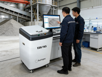 Aurispec Standlı EDX-V63 XRF Analizörü Süper Hızlı SDD Dedektör 50KV/2mA X-ışını Kaynağı Çimento Üretimi Kalite Kontrolü için