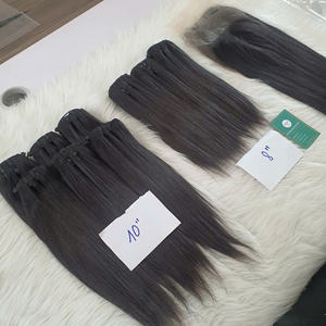 Extensiones de Cabello Humano Remy Vietnamita 100% PREMIUM SDD, Liso Natural, Longitudes de 10 a 30 Pulgadas, Doble Trama a Máquina, Venta al Por Mayor - Product Image 1