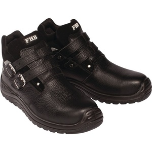 Botas de Seguridad de Cuero Vacuno Negro NORBERT S3 HRO EN20345, Talla 44 - Product Image 1