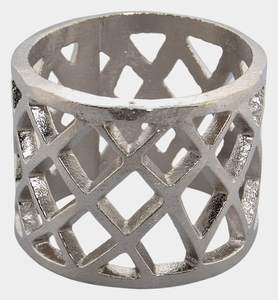 Anneaux de serviette en aluminium très vendus Ustensiles de cuisine Serviette de table à manger à bas prix Faits à la main Écologique Fête moderne - Product Image 1