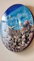 Jam Dinding Resin Epoxy DRIVEN - Desain Modern Pola Geometris Abstrak Set Multi-bagian Dekorasi Rumah Pernikahan Ukuran dan Bentuk Dapat Disesuaikan