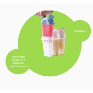 แม่พิมพ์ไอศกรีมแบบ 4 ชิ้น ปลอดสาร BPA ใช้ซ้ำได้ พร้อมไม้เสียบ ทำไอศกรีมเองได้ สำหรับเด็กและผู้ใหญ่ - Product Image 5