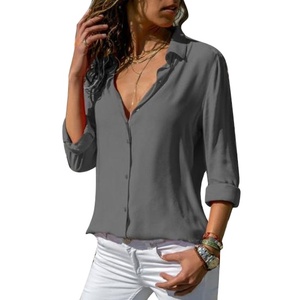 Premium Quality Sexy Lady Top Shirt Slim Solid Color All-Match <b>Women's</b> Clothing 2022 <b>Jumpsuits</b> Wholesale ODM - Product Image 2