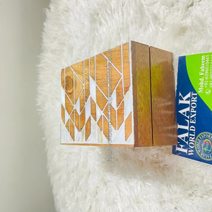 Boîte à bijoux de luxe en bois massif de boîte décorative en bois avec incrustation en bois/os/résine/nacre collée par FWE - Product Image 1