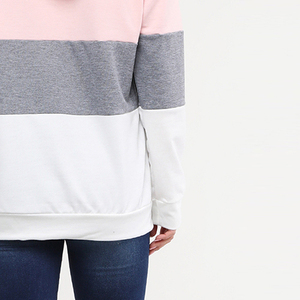 Sudaderas con Capucha de Manga Larga para Mujer, Diseño Casual con Bloques de Color, Técnica Lavada, Gran Venta - Product Image 3