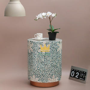 Taburete de nácar de lujo de Vietnam, artesanía de fregona natural para decoración del hogar, muebles de vida - Product Image 5