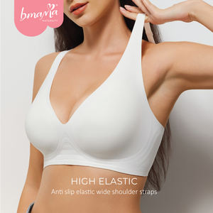 Ensemble de lingerie 3 pièces pour femmes, soutien-gorge sans armatures, sexy, push-up, respirant, confortable, bonnet complet, dos en U, séchage rapide, fin - Product Image 5