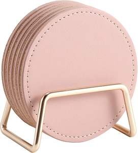 Vente directe en usine, meilleure qualité, décoration de maison assortie, dessous de verre en cuir véritable à un prix compétitif - Product Image 6