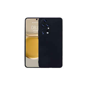 Coque de protection en silicone de haute qualité Netzy pour Huawei P50 Pro SAFA Premier, anti-traces de doigts, étui de téléphone portable en noir - Product Image 1