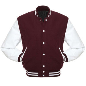 Ventes en gros de vestes universitaires pour hommes de haute qualité, service OEM ODM personnalisé, design, polyester/coton, col montant, streetwear sportif - Product Image 2