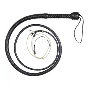 Conception personnalisée 4-16 pieds en cuir de vachette fouet de serpent fabriqué à la main 12 brins cheval équitation taureau fouet pour les chasseurs rodéo - Product Image 5