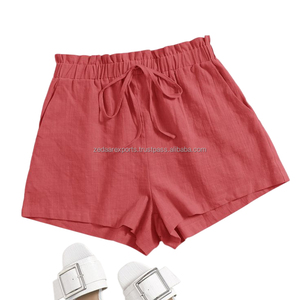 Brezzy Comfort Short en lin pour femme Vêtements décontractés blanc cassé naturel - Product Image 5