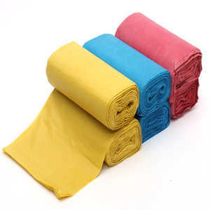 Taille personnalisée 55 gallons cuisine sac poubelle Portable C-Fold Coreless PE pliable poubelle doublure recyclable LDPE sac d'emballage ordures - Product Image 4