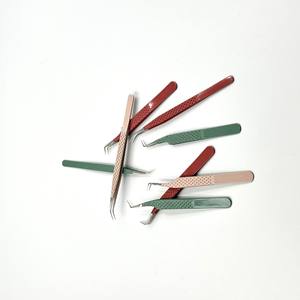 Pince à cils professionnelle à bas prix Top haute qualité outils de beauté pince à cils meilleure prise pince à cils couleur beige - Product Image 2