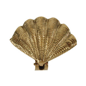 Elegante mar de latón moderno para aldaba de puerta de concha, artesanía de Metal con técnica de chapado para decoración contemporánea del hogar - Product Image 6