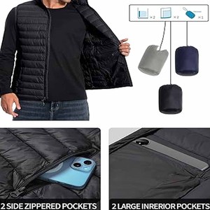 Chaqueta de Burbuja para Hombre Hecha de Material Duradero, Forro Interior Suave y Diseño de Logotipo Personalizado - Product Image 4