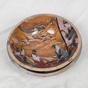 Bol à salade et à fruits en bambou poli, style bohème, artisanat indien, cadeau d'affaires, vente en gros à prix avantageux - Product Image 1