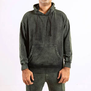 Survêtement de jogging pour homme en coton 100% de haute qualité, délavé à l'acide, avec logo vintage, pour la saison hivernale, écologique, antibactérien et respirant - Product Image 2