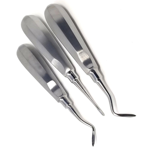 Ensemble de 3 élévateurs dentaires apicaux pour chirurgie, instruments professionnels manuels en acier inoxydable, conformes à la norme de sécurité ISO13485, classe CE - Product Image 3